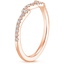 14K Rose Gold Rhea Diamond Ring, smallside view