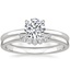 Platinum Elodie Ring with Crescent Diamond Ring