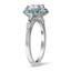 Marquise Halo Blue Diamond Ring, smallside view
