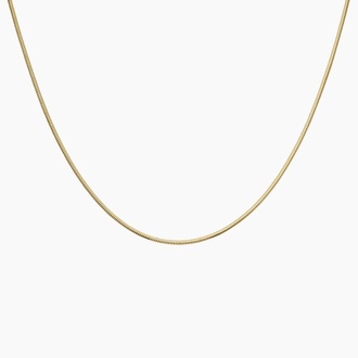 Snake Chain Necklace in 14K Yellow Gold