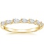 Yellow Gold Tacori Sculpted Crescent Pear Diamond Ring 