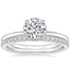 Platinum Petite Gala Diamond Ring (1/6 ct. tw.) with Ballad Diamond Ring (1/6 ct. tw.)