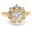 Custom Vintage Style Cluster Halo Diamond Ring