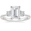 Moissanite Serena Diamond Ring (1/3 ct. tw.) in 18K White Gold
