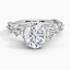 Moissanite Secret Garden Diamond Ring (1/2 ct. tw.) in 18K White Gold