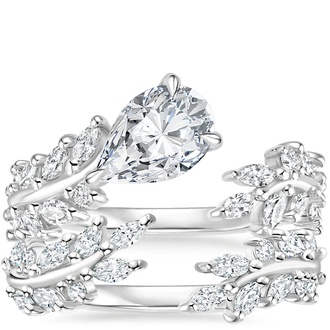 18K White Gold Sweeping Ivy Diamond Bridal Set (1 ct. tw.)