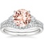 18KW Morganite Ava Diamond Bridal Set (3/4 ct. tw.), smalltop view