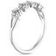 18K White Gold Jardiniere Diamond Ring, smallside view