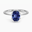 Sapphire Channing Ring in Platinum
