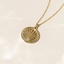 14K Yellow Gold Sunrise Diamond Medallion, smalladditional view 1