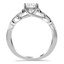 Trellis Knot Diamond Ring, smallside view