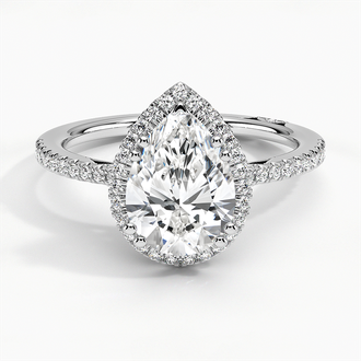Cathedral Shoulder Ring with Hidden Diamond Accents