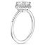 18K White Gold Cambria Diamond Ring, smallside view