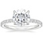 Moissanite Luxe Amelie Diamond Ring in 18K White Gold