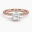 14K Rose Gold Bliss Diamond Ring (1/6 ct. tw.), smalltop view