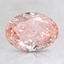 1.55 Ct. Fancy Intense Pink Oval Lab Created Diamond