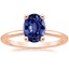 14KR Sapphire Perfect Fit Ring, smalltop view