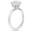 18K White Gold Simply Tacori Delicate Drape Diamond Ring, smallside view