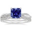 18KW Sapphire Petite Twisted Vine Contoured Diamond Bridal Set (1/3 ct. tw.), smalltop view