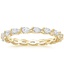 18K Yellow Gold Tacori Sculpted Crescent Eternity Pear Diamond Ring (3/4 ct. tw.), smalltop view
