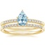 18KY Aquamarine Petite Viviana Diamond Bridal Set (1/4 ct. tw.), smalltop view