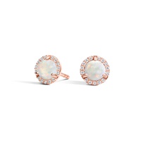 diamond and opal earrings