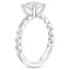 18KW Sapphire Avery Diamond Ring, smalltop view