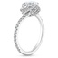 18KW Sapphire Rosita Diamond Ring, smalltop view