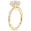 18KY Aquamarine Arabella Diamond Ring (1/3 ct. tw.), smalltop view