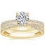 18K Yellow Gold Elena Diamond Ring with Calypso Diamond Ring