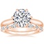 14K Rose Gold Catalina Ring with Versailles Diamond Ring (2/5 ct. tw.)