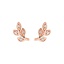 14K Rose Gold Juniper Diamond Earrings, smalladditional view 2