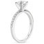 18KW Moissanite Petite Shared Prong Diamond Ring (1/4 ct. tw.), smalltop view