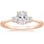 14K Rose Gold Selene Diamond Ring (1/10 ct. tw.), smalltop view
