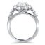 Marquise Halo Diamond Ring, smallside view