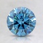 1.22 Ct. Fancy Deep Blue Round Lab Created Diamond