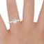 18K Yellow Gold Sona Diamond Ring (1/3 ct. tw.), smallzoomed in top view on a hand