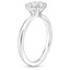 18KW Sapphire Freesia Solitaire Ring, smalltop view