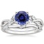 18KW Sapphire Willow Bridal Set (1/4 ct. tw.), smalltop view
