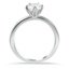 Sculpted Five Prong Diamond Ring, smallside view