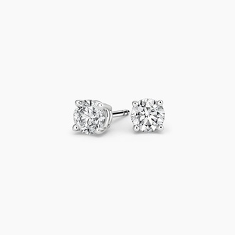 Round Diamond Stud Earrings (3/4 ct. tw.) in Platinum