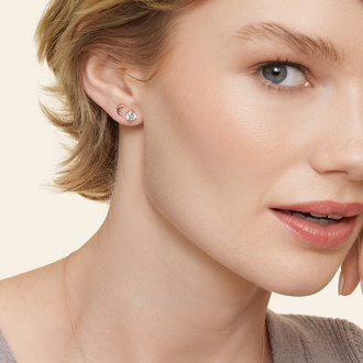 Round Diamond Stud Earrings (1 ct. tw.) in 14K Rose Gold