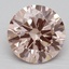 3.06 Ct. Fancy Intense Pink Round Lab Created Diamond