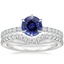 18KW Sapphire Bliss Diamond Bridal Set, smalltop view