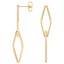 14K Yellow Gold Geometric Link Earrings, smalladditional view 1