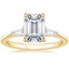 18K Yellow Gold Quinn Diamond Ring, smalltop view