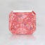 1.10 Ct. Fancy Vivid Pink Radiant Lab Created Diamond