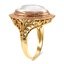 The Lynna Ring, smalltop view on a hand