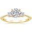 18K Yellow Gold Adorned Selene Diamond Ring (1/4 ct. tw.), smalltop view