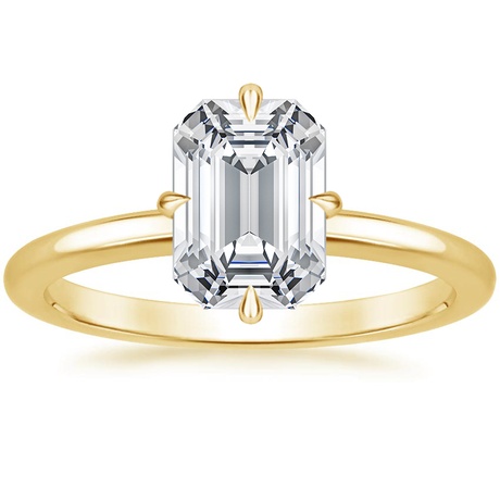 North Star Brilliant Cut Moissanite Engagement Ring